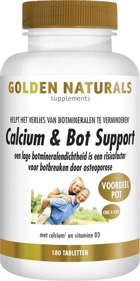 GOLDEN NATURALS CALCIUM  BOT SUPPORT 180ST